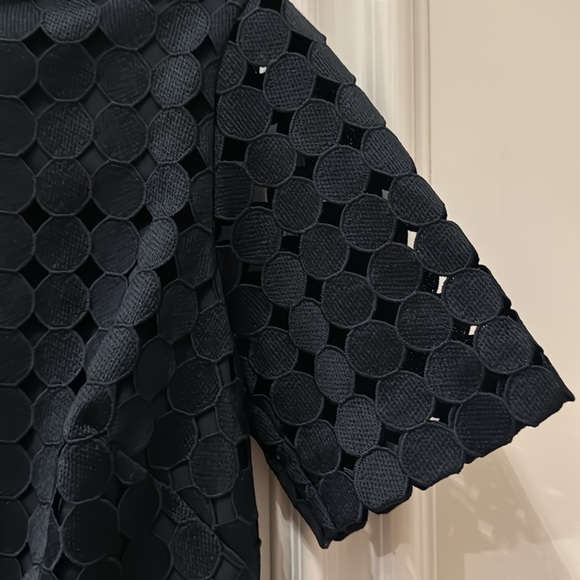 Banana Republic Navy Blue eyelet dress - Picture 3 of 4